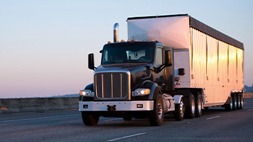 black transportation truck